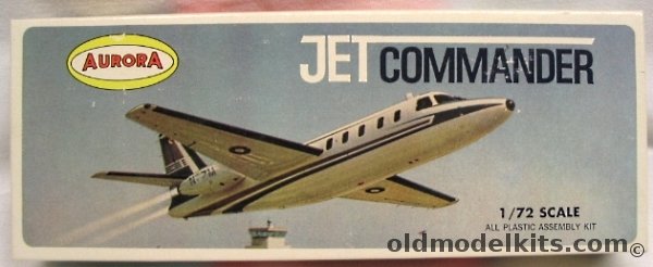 Aurora 1/72 Aero Commander 1121 Jet Commander, 85-100 plastic model kit